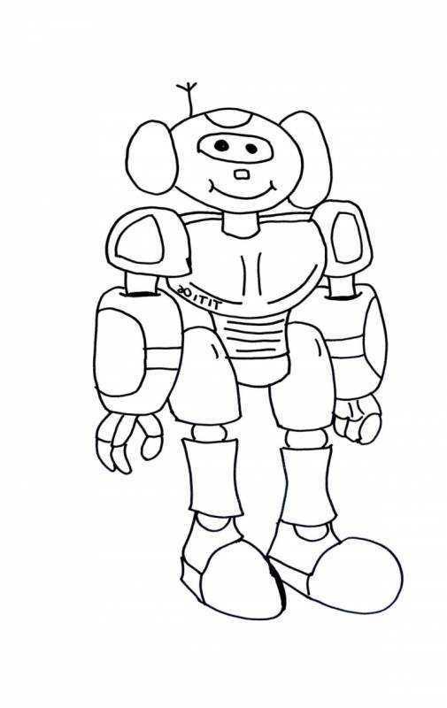 Раскраски. Роботы