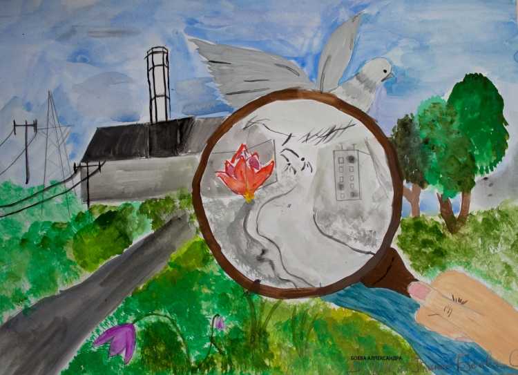 Рисунки о памяти катастрофы ЧАЭС