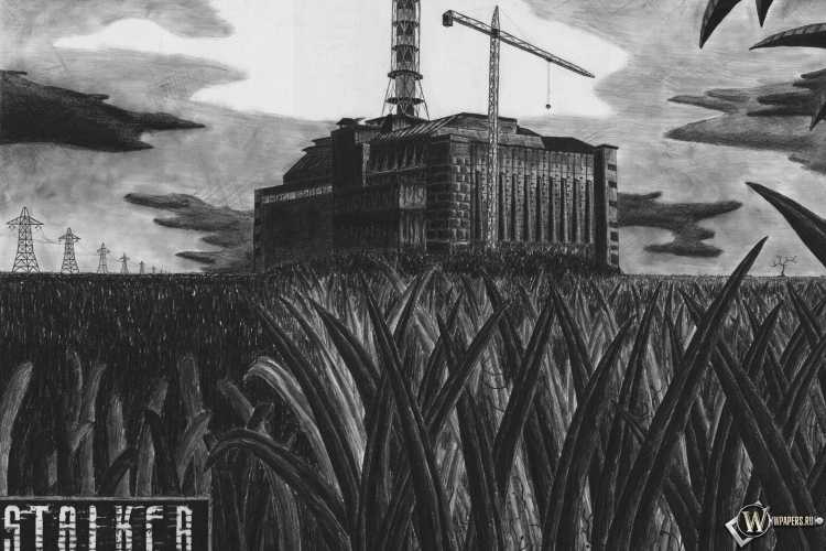 Рисунки Чернобыль сталкер