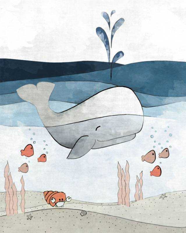 Кит рисунок