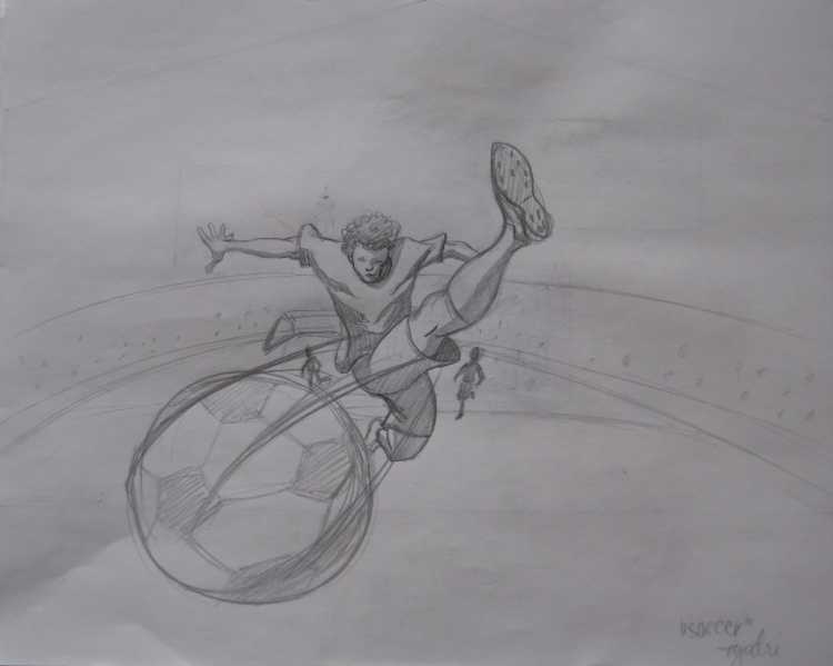 Рисунок на спортивную тему