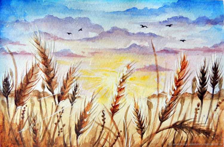 Пшеница живопись