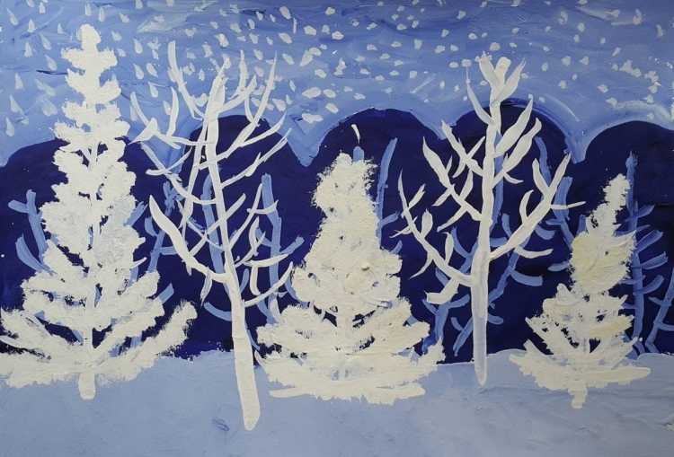 Снежная зима для детей