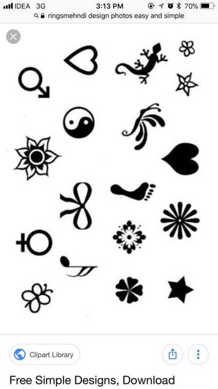 Маленькие несложные тату