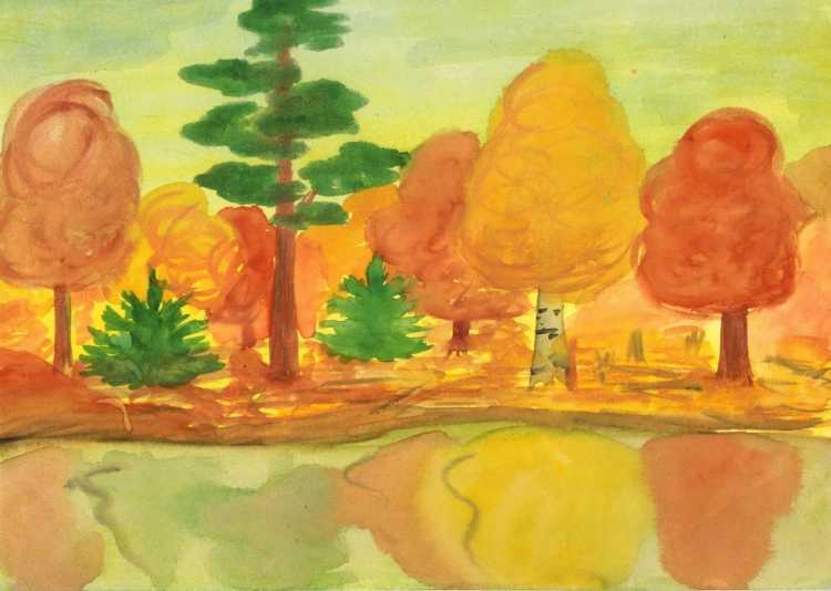 Осень цветнымиикарандашами