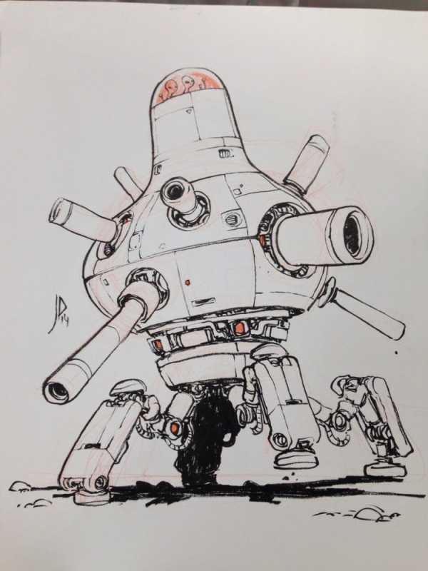 Космический робот рисунок