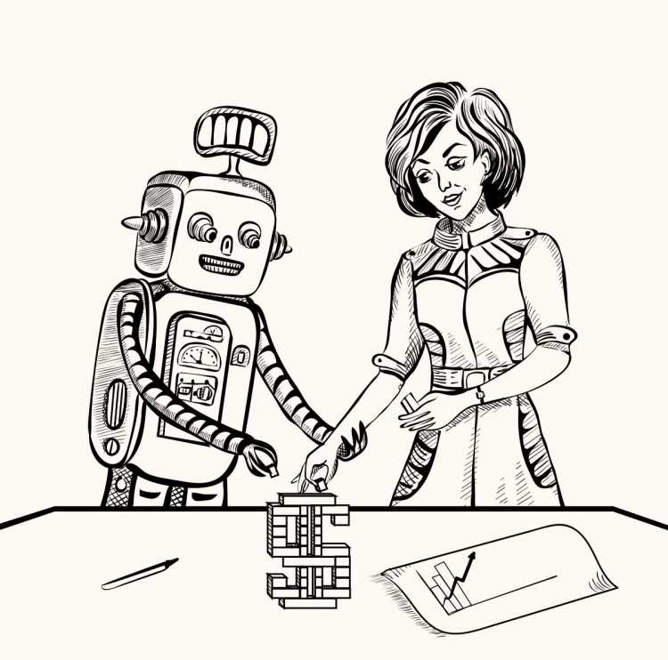 Робот помощник по дому рисунок