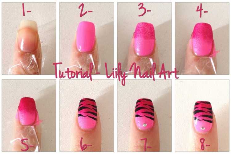 Розовый маникюр для начинающих