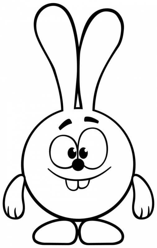 Раскраска Смешарики Крош