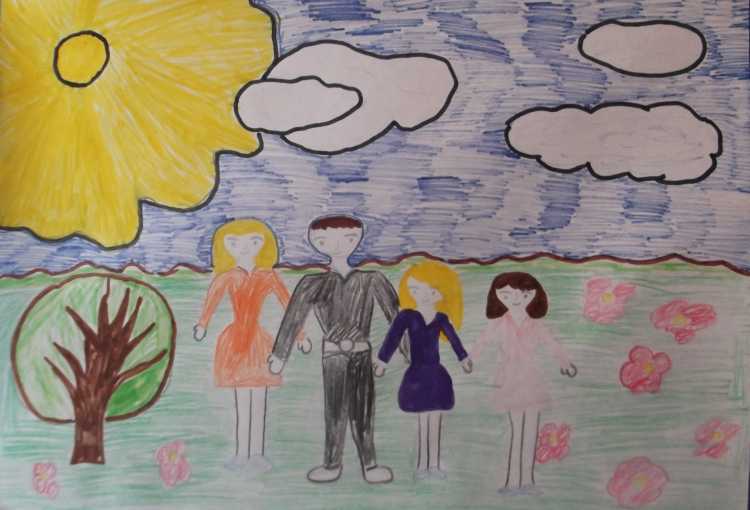 Конкурс детского рисунка моя семья