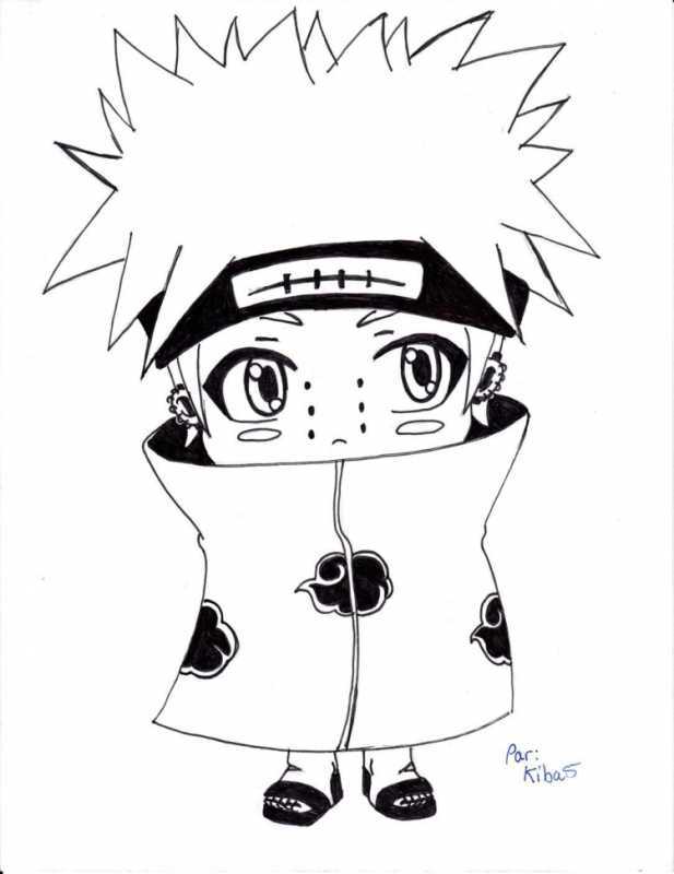 Аниме Наруто для срисовки Наруто