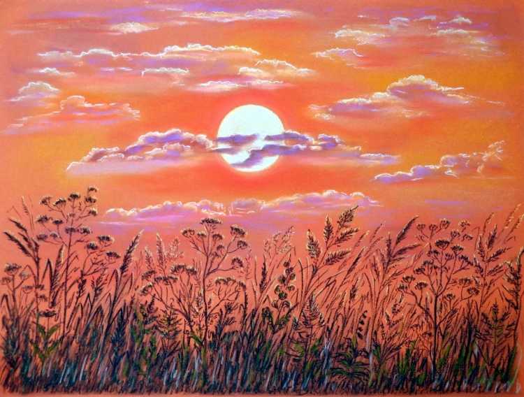 Нарисовать закат