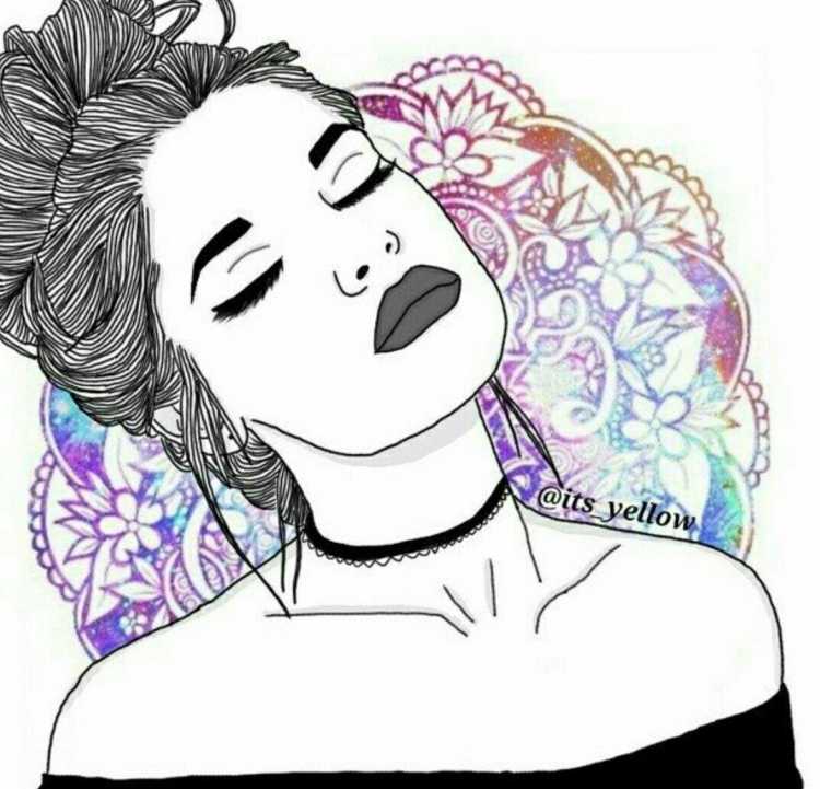 Рисунки для срисовки девушки в стиле