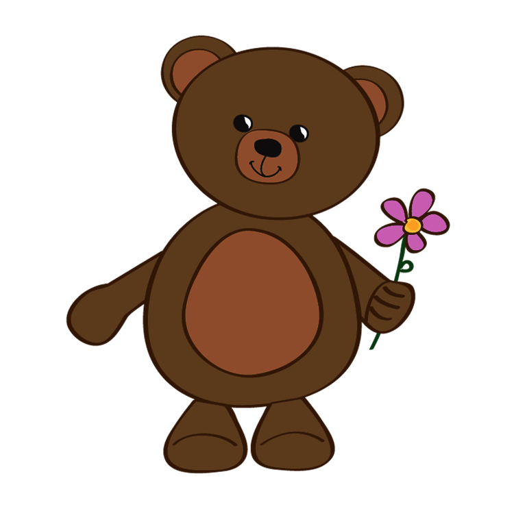 Раскраска. Медвежонок