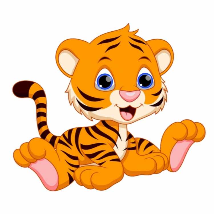 Тигр мультяшный