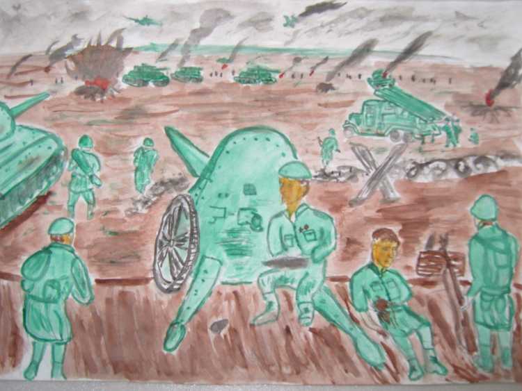 Воин рисунок