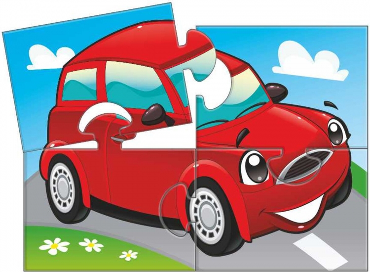 70110 Напольный пазл-мозаика "машинки" (Baby Step) (малые)