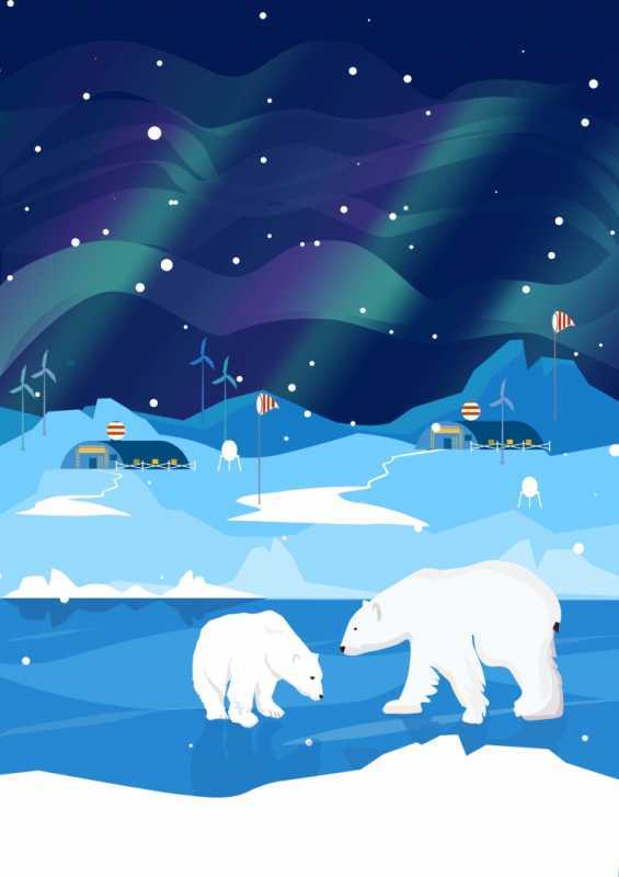 Арктика рисунок