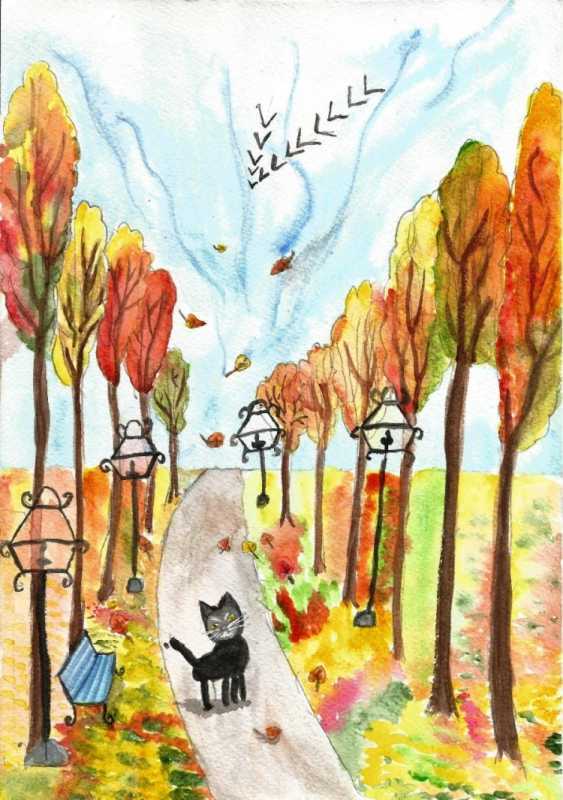 Конкурс рисунков осень