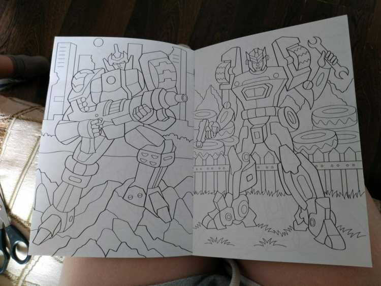 Раскраска Лабиринт роботы