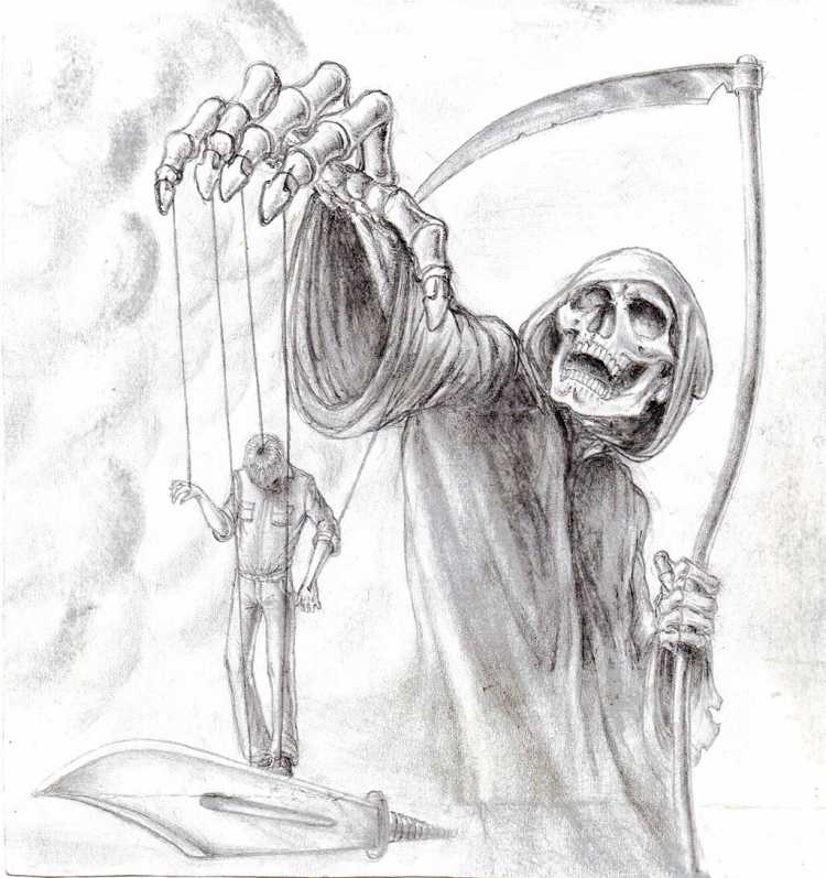 Раскраски на Хэллоуин страшные