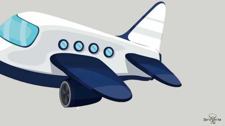 Трафарет самолета для рисования