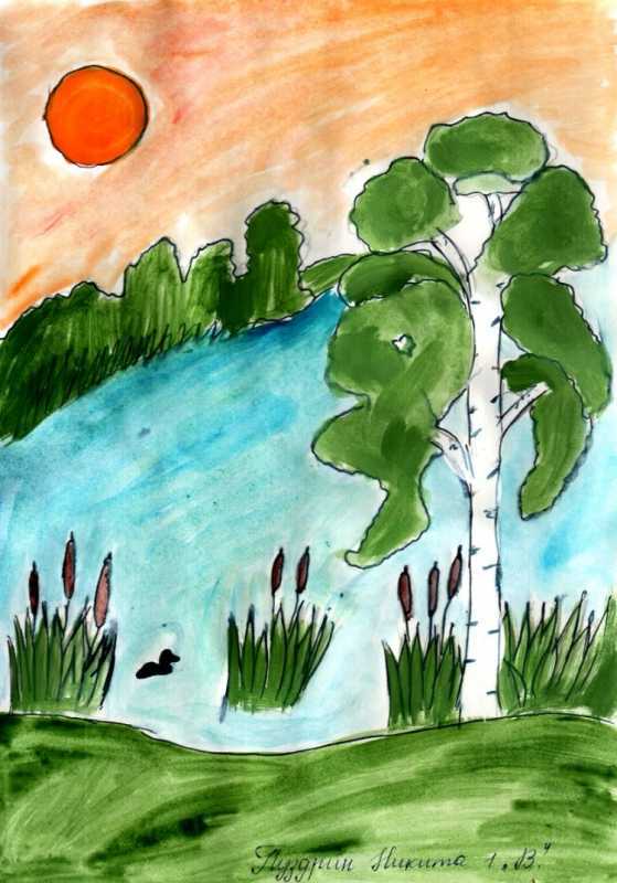 Рисование на тему природа