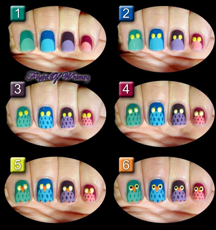 Маникюр с рожицами
