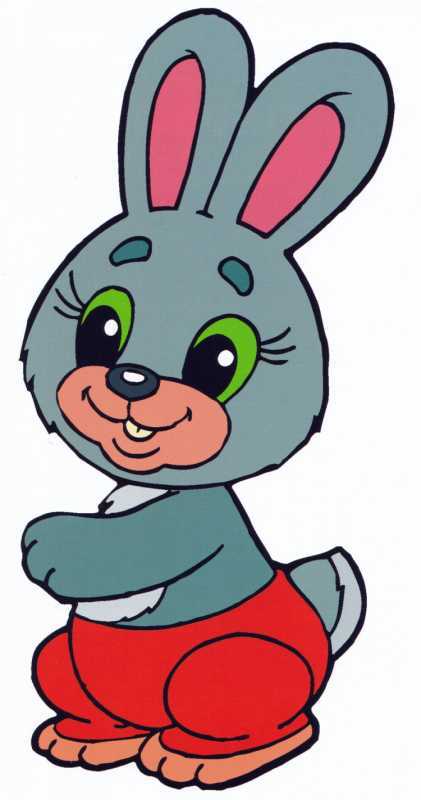 Зайчик раскраска для детей
