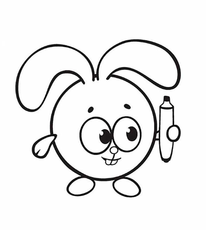 Раскраски для малышей крупные