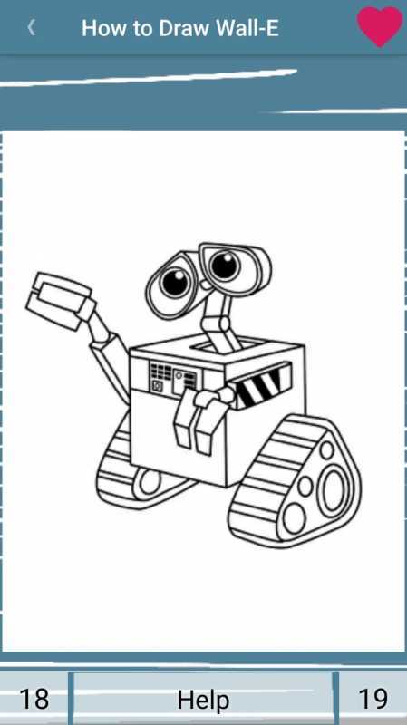 Робот Валли рисунок