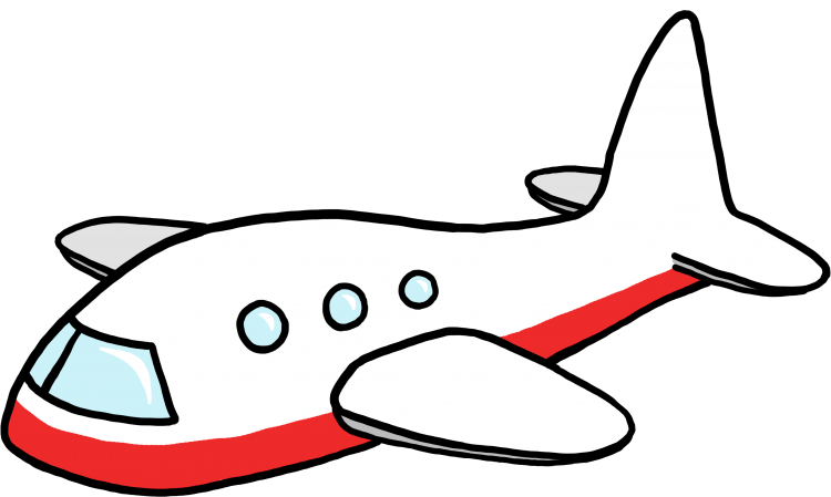 Самолет с иллюминаторами мультяшный