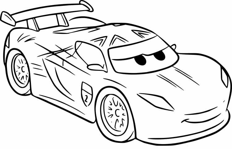 Раскраски машинки молния Маквин