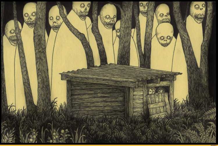 Страшные картинки для срисовки