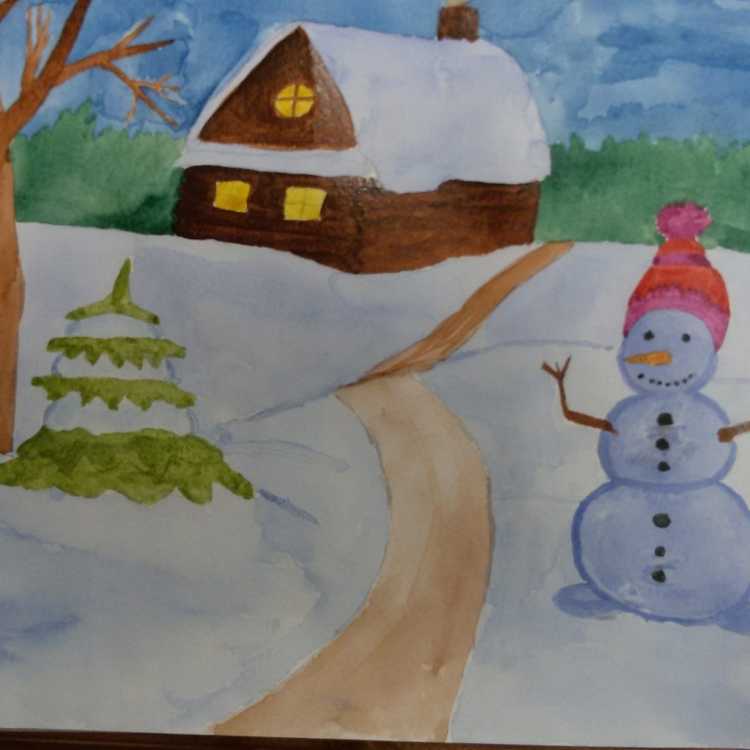 Рисование Зимушка зима