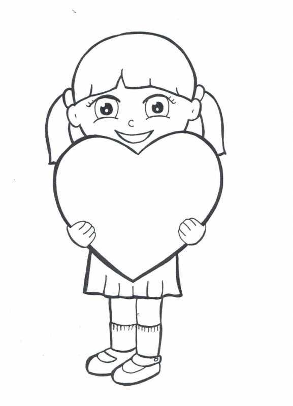 Валентинки раскраска босс