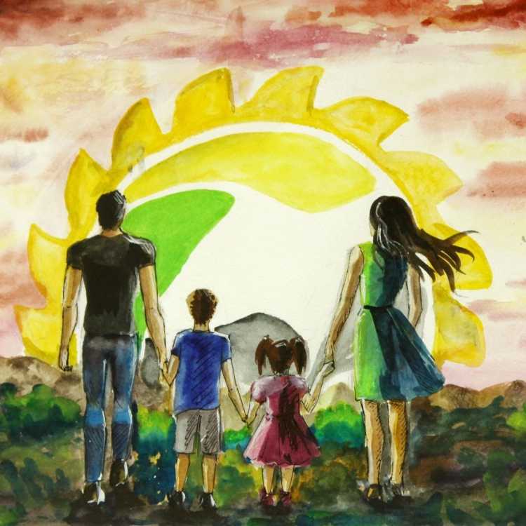 Раскраска "моя семья"