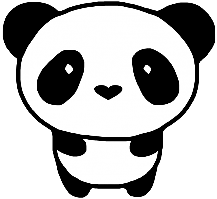 Рисование по клеточкам Панда