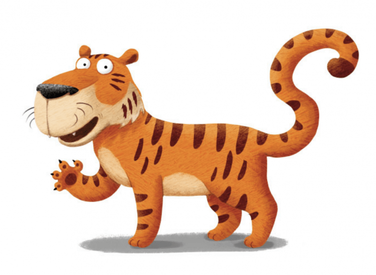 Тигр. Раскраска