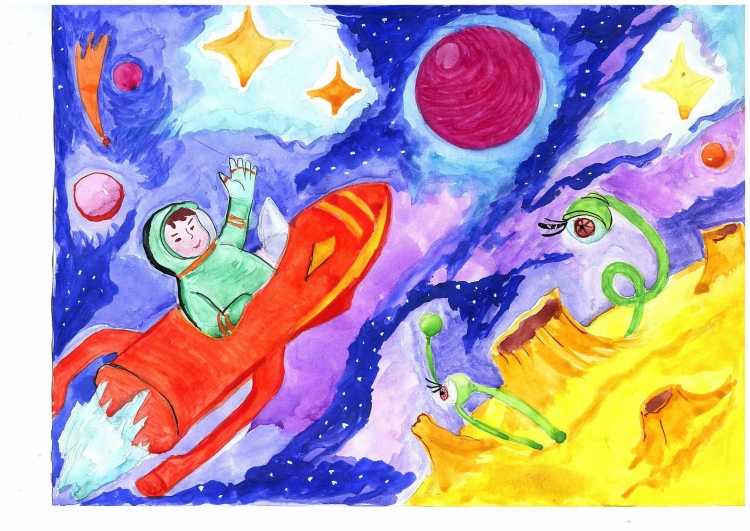 Конкурс рисунков мой космос