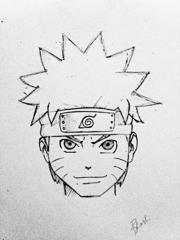 Маленькие рисунки для срисовки Наруто игра