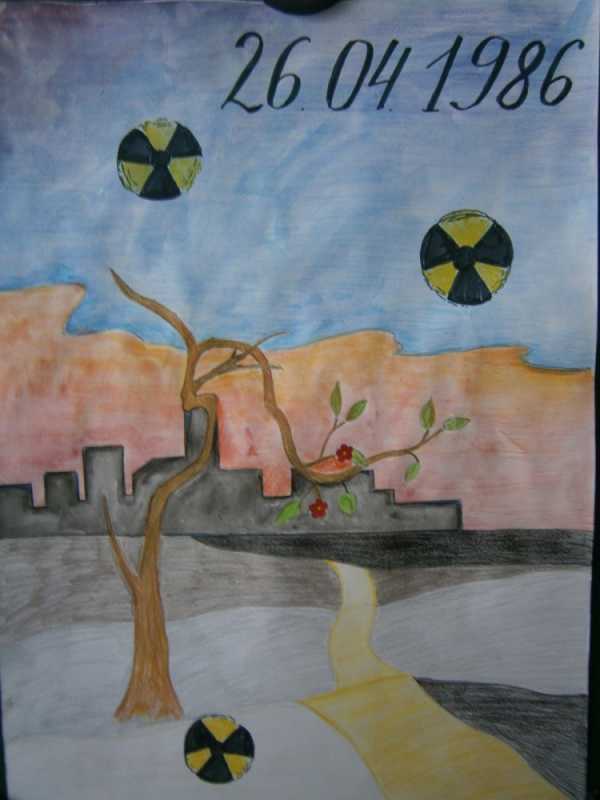 Атомная станция рисунок