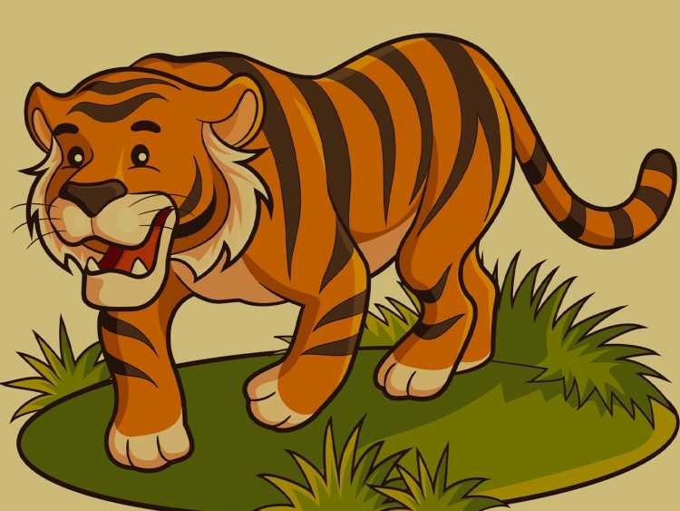 Рисунок Амурского тигра