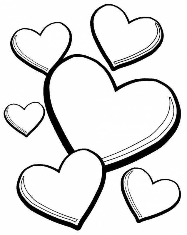 Раскраска сердечко