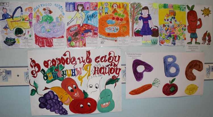 Название выставки рисунков по здоровому питанию