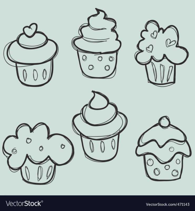 Пироженки для рисования для начинающих