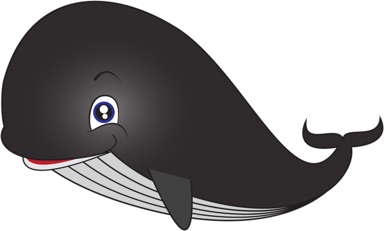 Глаз мультяшного кита