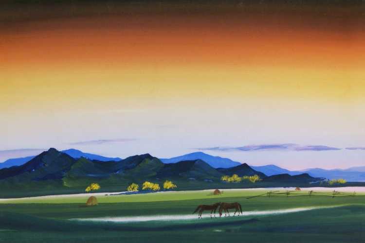 Бурятская живопись пейзаж