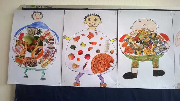 Рисунки детей по здоровому питанию