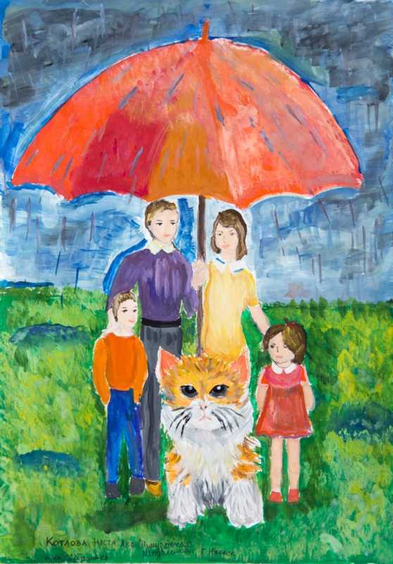 Рисунок на тему моя семья